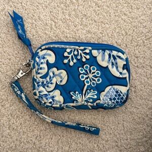 Vera Bradley blue and white whistle / change purse